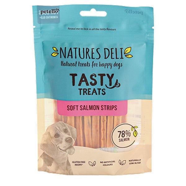 Natures Deli Wild Salmon Strips 100g