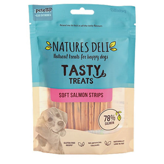 Natures Deli Wild Salmon Strips 100g