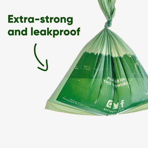 Beco Unscented Handled Poop Bags  - 60