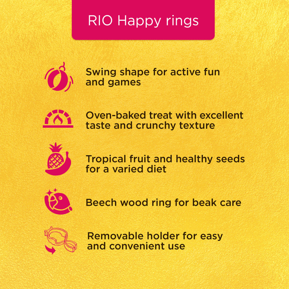 Rio Happy Ring for Exotic Birds 80g