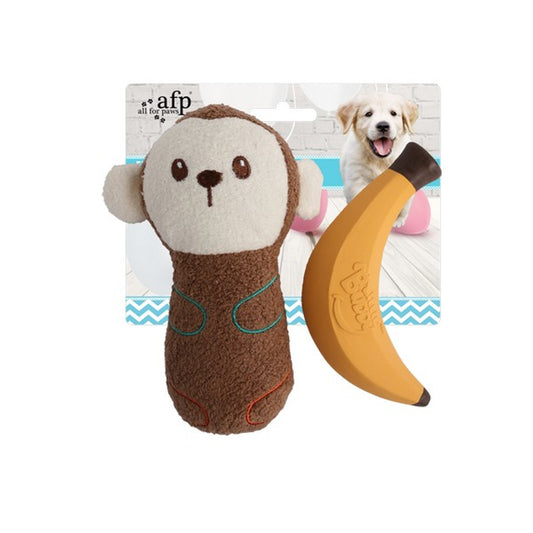 All For Paws Little Buddy Happy Monkey 2pk