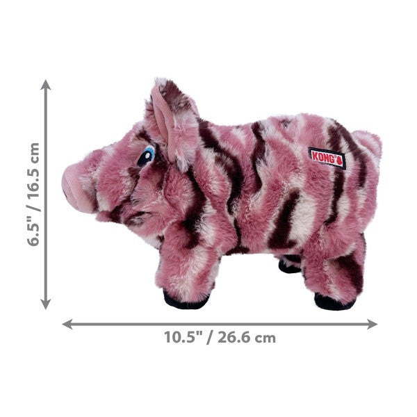 KONG Low Stuff Stripes Pig Medium