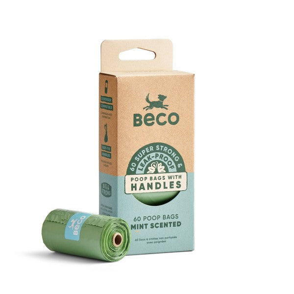 Beco Poop Bags Scented Handled - 60