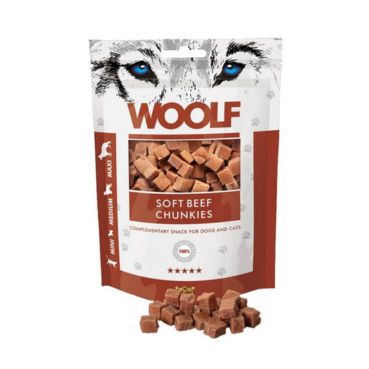 Woolf Soft Beef Chunkies 100g