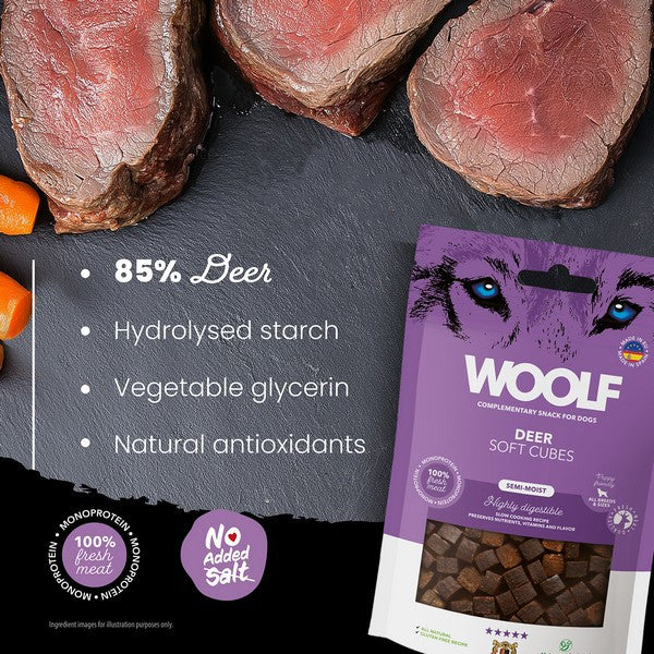 Woolf Single Protein Soft Cubes - Deer