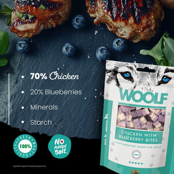 Woolf Chicken with Blueberry Bites 100g