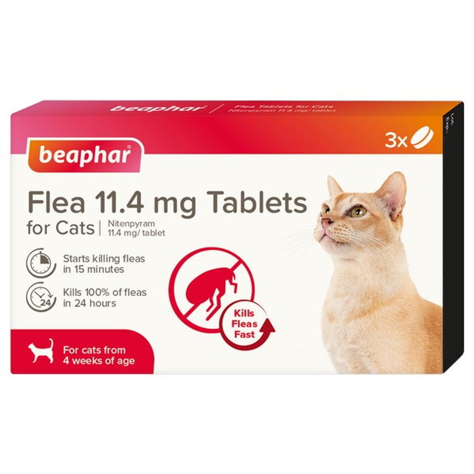 Beaphar Flea Tablets for Cats 11.4mg