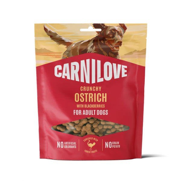 Carnilove Crunchy Treats Ostrich with Blackberries 200g