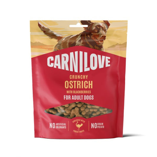 Carnilove Crunchy Treats Ostrich with Blackberries 200g