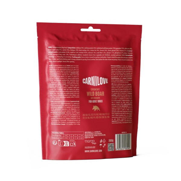 Carnilove Crunchy Treats Wild Boar with Rosehips 200g