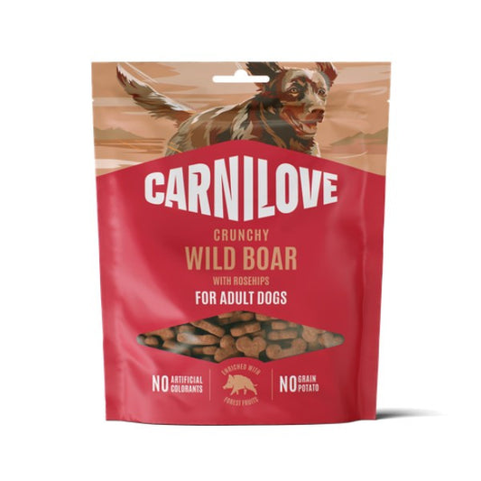 Carnilove Crunchy Treats Wild Boar with Rosehips 200g