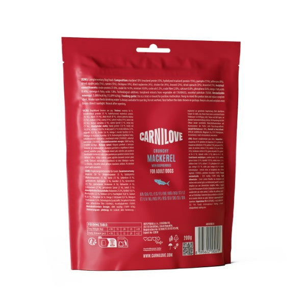 Carnilove Crunchy Treats Mackerel with Raspberries 200g