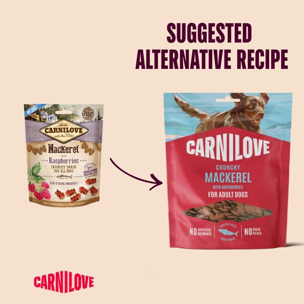 Carnilove Crunchy Treats Mackerel with Raspberries 200g