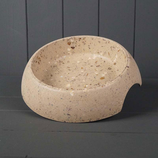 Earthy 23cm Pet Bowl - Made with Coffee