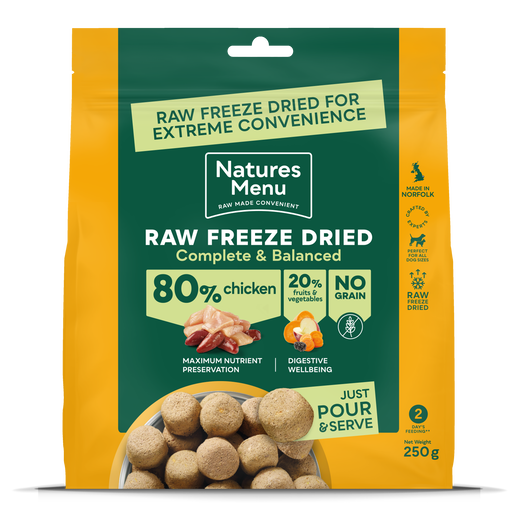 Natures Menu Freeze-Dried Complete 80/20 250g - Multiple Flavours
