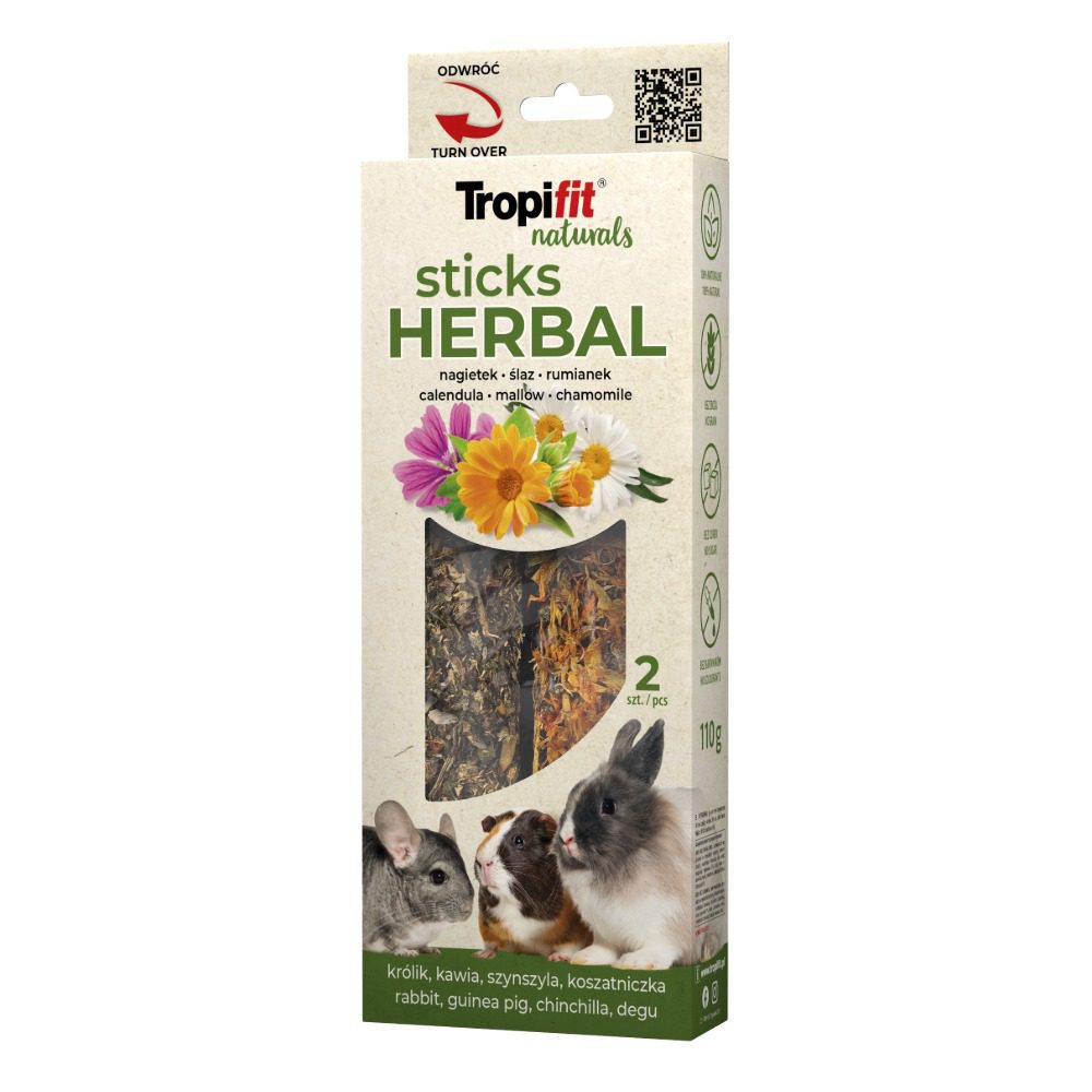 Tropifit Naturals Dried Sticks - Herbal 2pk