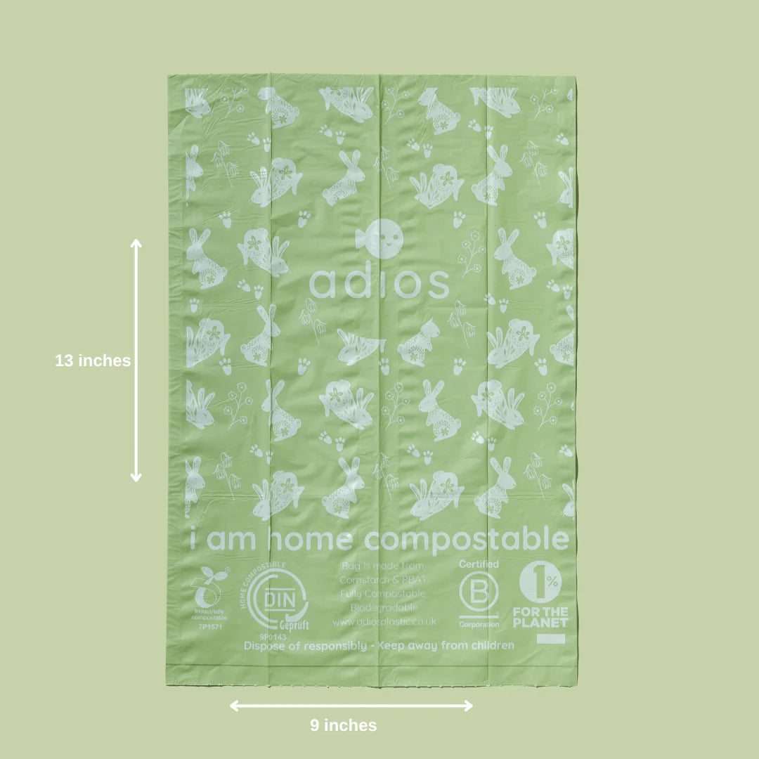 Adios Poo Bags - 4 Rolls - Spring Special Edition