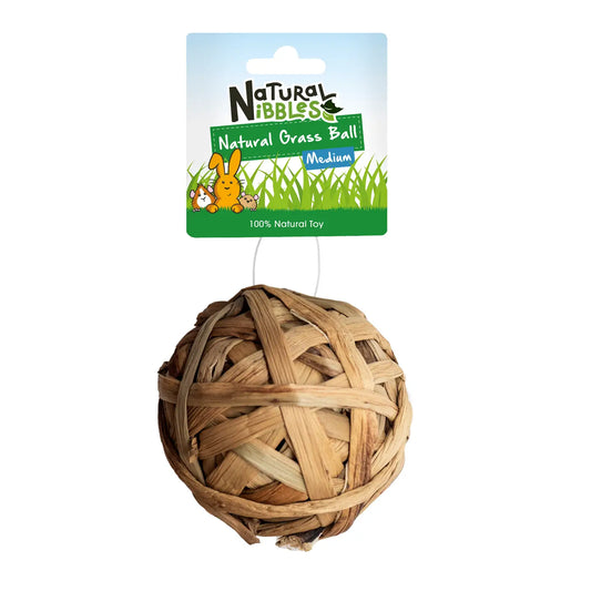 Natural Nibbles Medium Natural Grass Ball