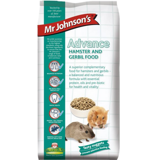 Mr Johnsons Advance Hamster Gerbil Food 750g