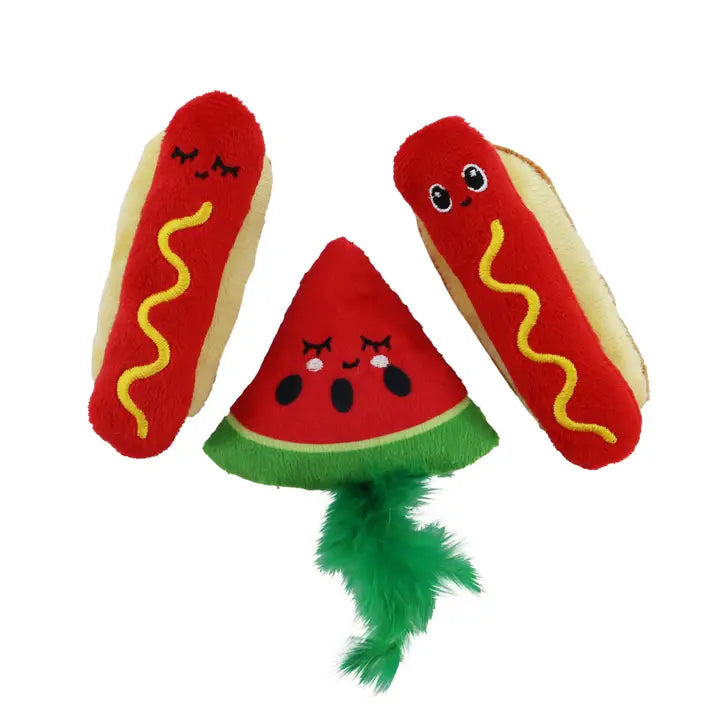 Ancol Catnip Cat Toy - Food Batters 3pk