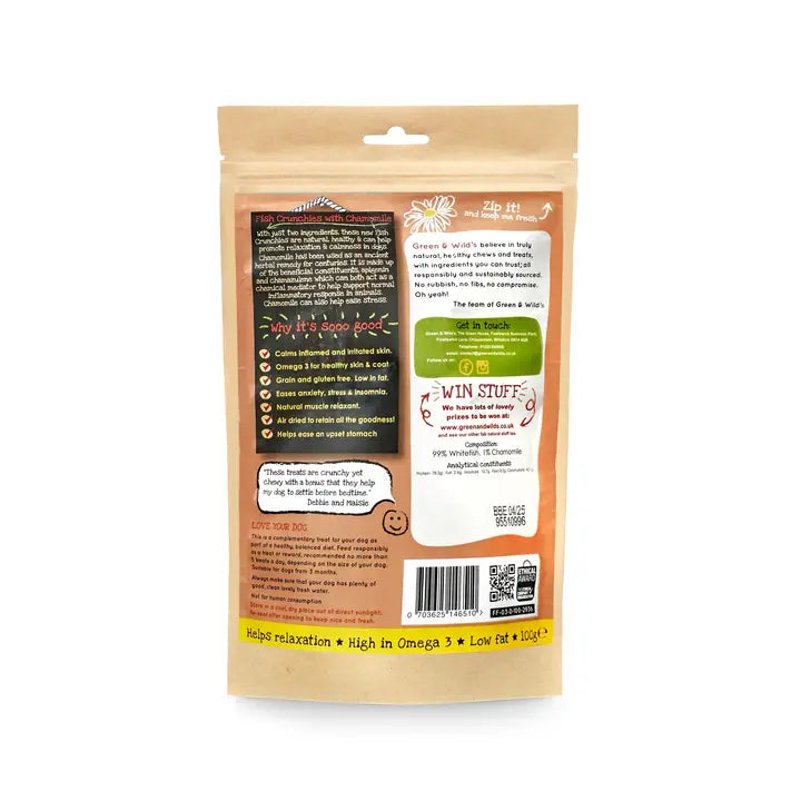 Green & Wilds Fish Crunchies with Chamomile 100g