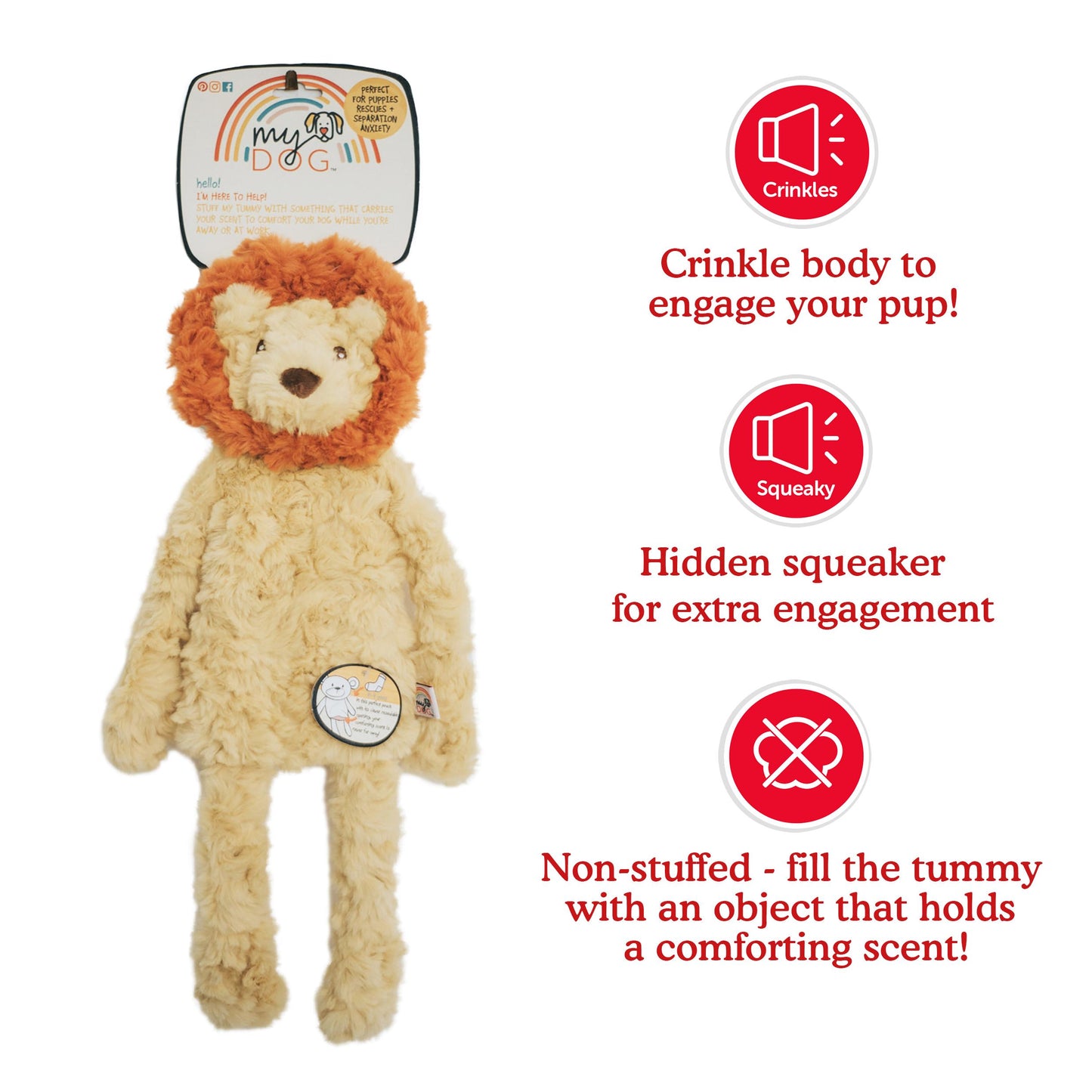 Rosewood My Dog Lion Soft Toy