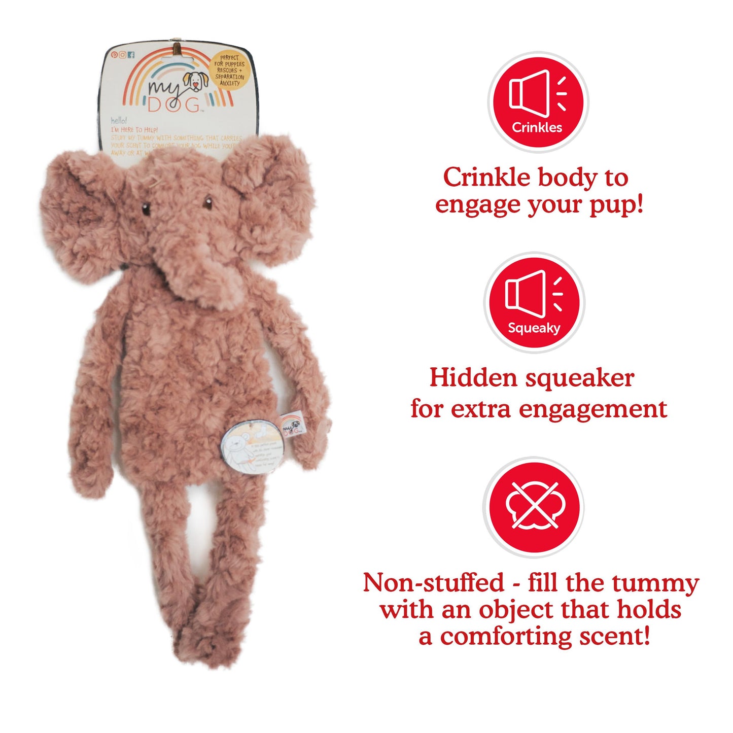 Rosewood My Dog Elephant Soft Toy