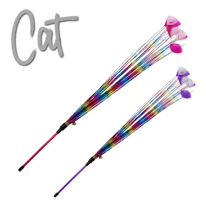 Ancol Rainbow Feather Cat Teaser
