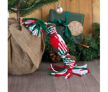 Ancol Squeaky Christmas Cracker Rope