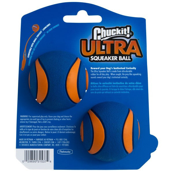 Chuckit! Ultra Squeaker Ball Small 2Pk