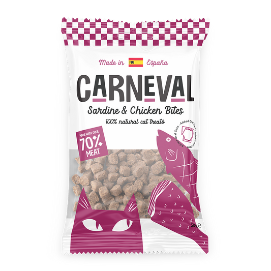 Carneval Cat Sardine & Chicken Bites 50g