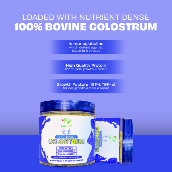 Pawfect 100% Bovine Colostrum Supplement 100g