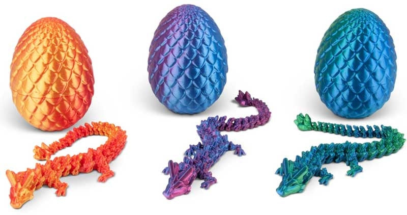 3D Printed Dragon Eggs - Assorted