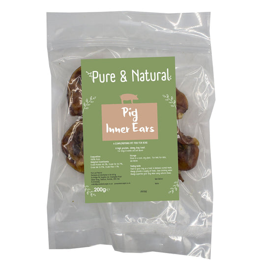 Pure & Natural Pig Inner Ears 200g