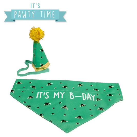 Ancol B-Day Hat & Bandana Set