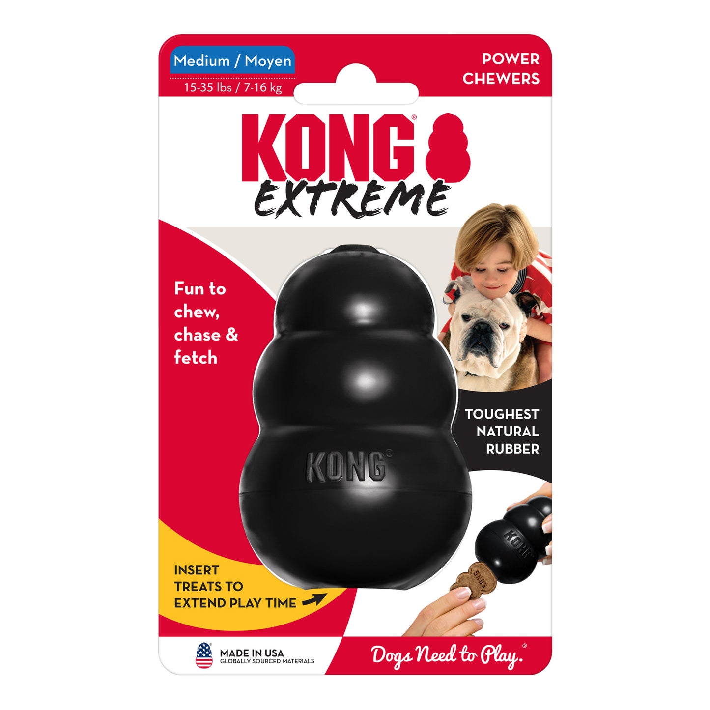 KONG Extreme Black Medium