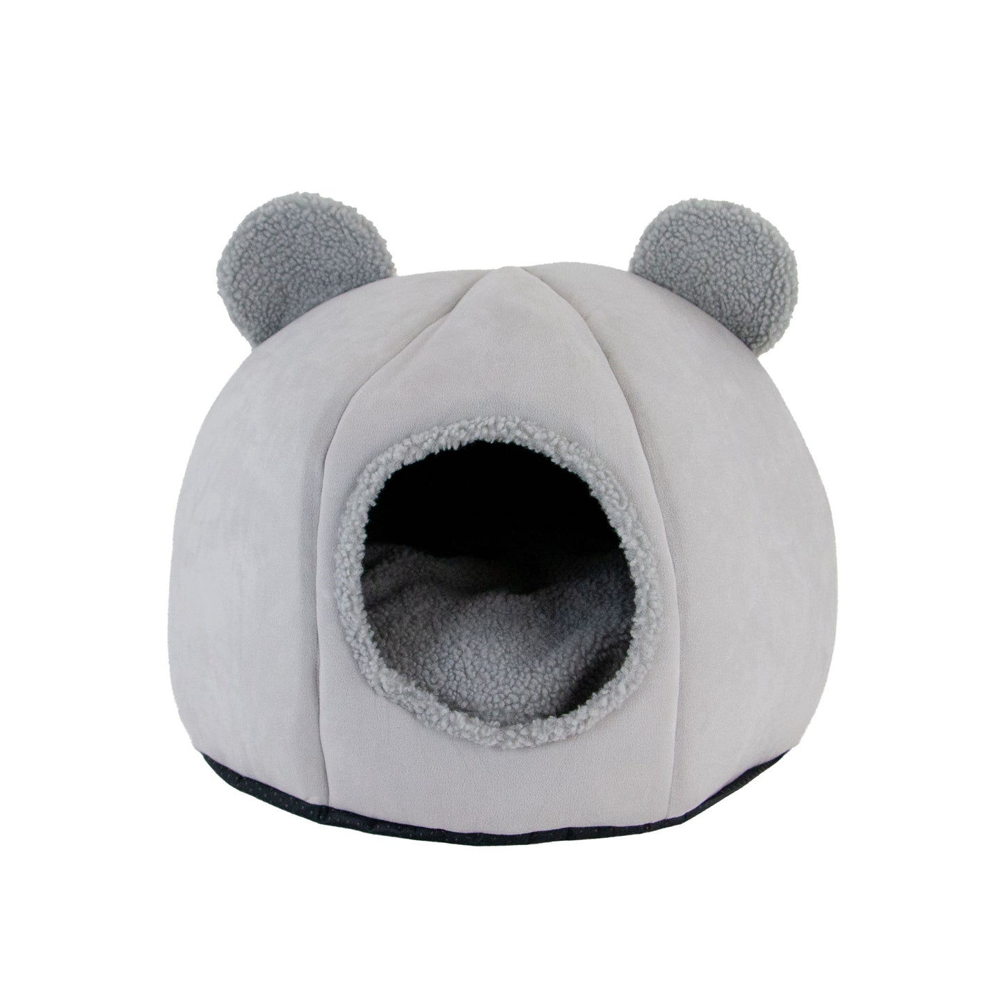 Ancol Teddy Bear Ear Cave Bed - Pebble