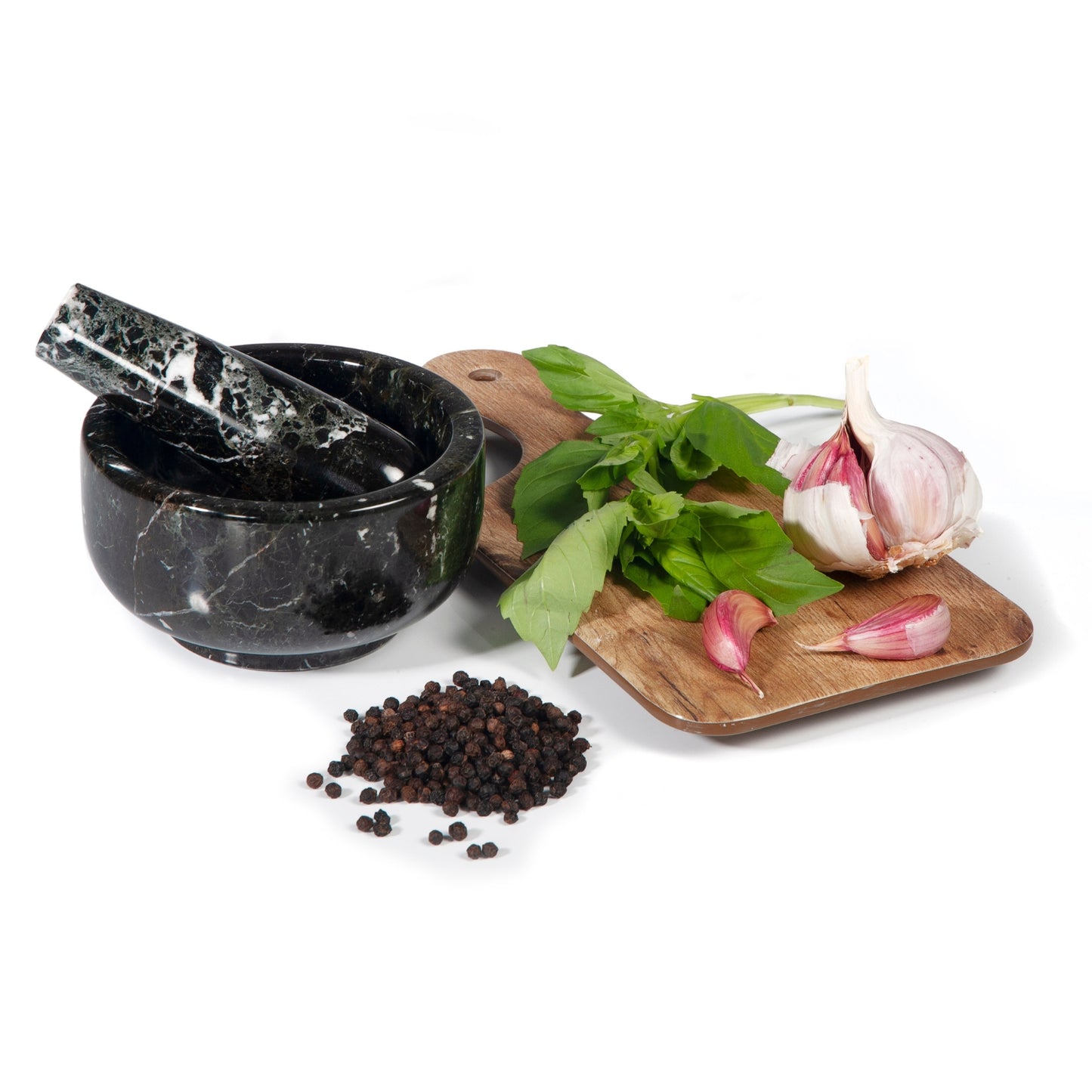British Fossils - Classic Black Pestle & Mortar 4"