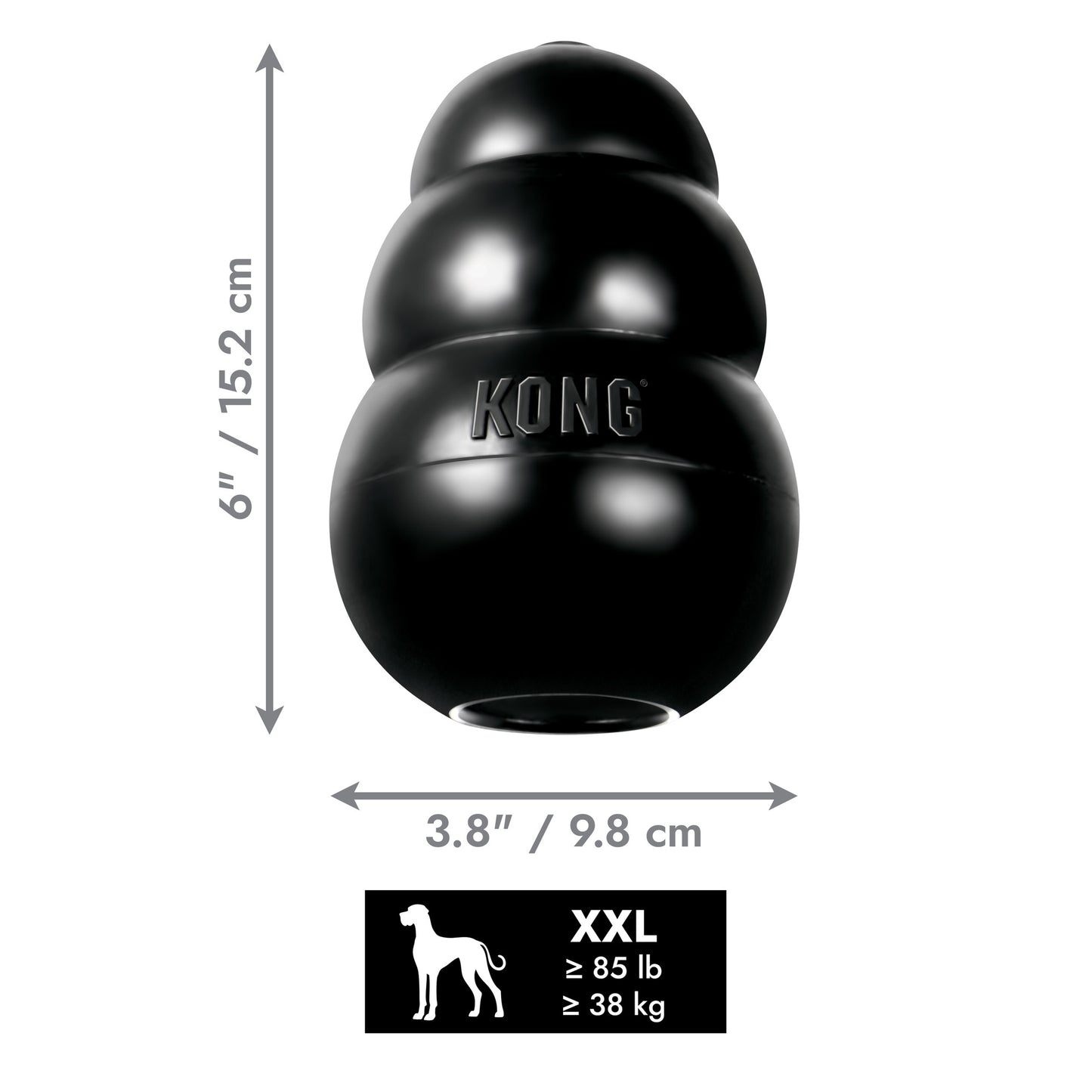 KONG Extreme Black XXLarge