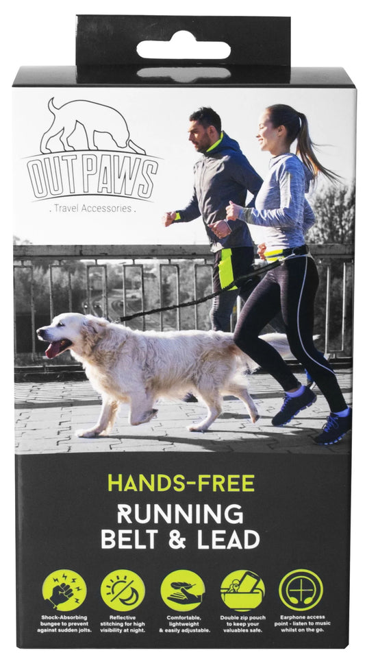 Outpaws Hands Free Running Belt & Lead