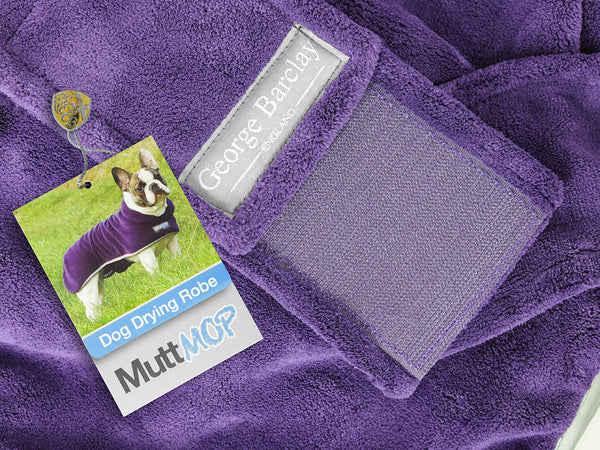 George Barclay MuttMOP Drying Coat Plum