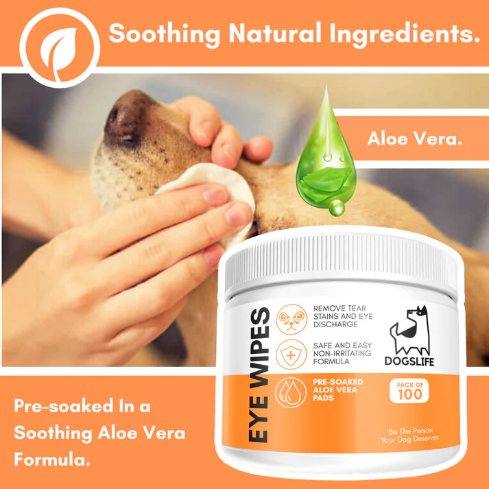 Dogslife Eye Wipes - 100 Pack