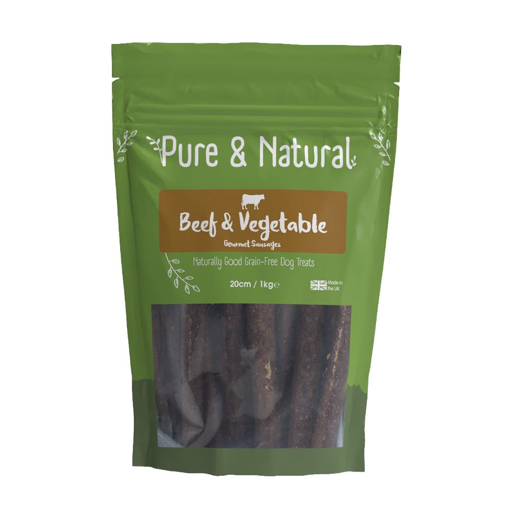 Pure & Natural Beef & Vegetables Gourmet Sausages