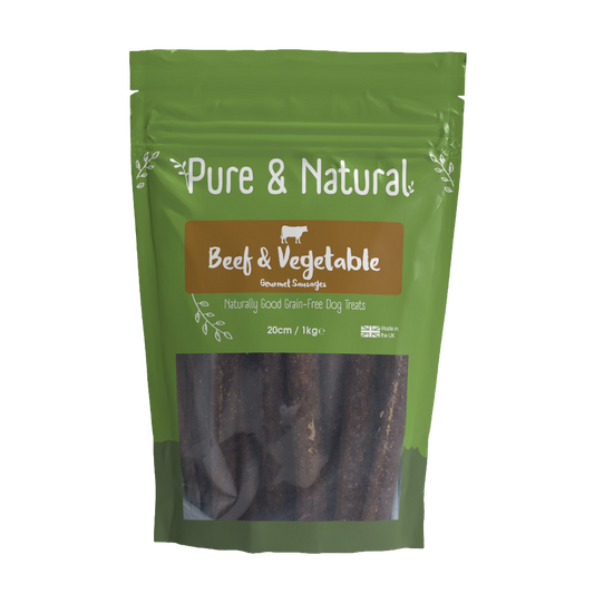 Pure & Natural Beef & Vegetables Gourmet Sausages