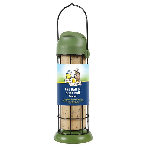 Harrisons Flip Top Fat Ball / Suet Roll Feeder 22cm