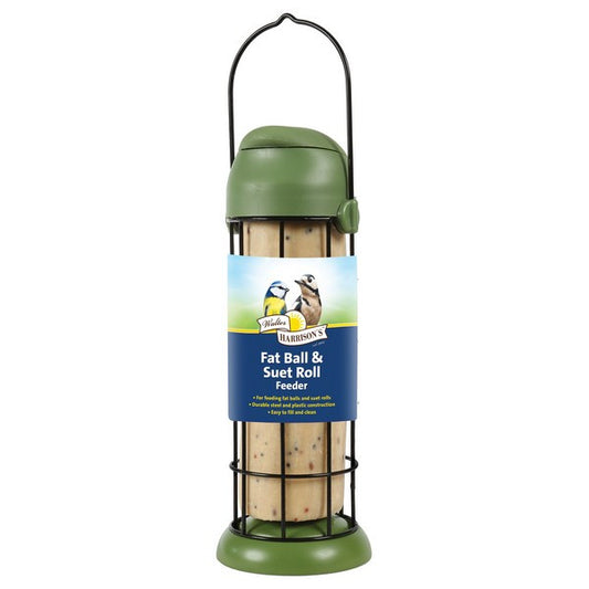 Harrisons Flip Top Fat Ball / Suet Roll Feeder 22cm