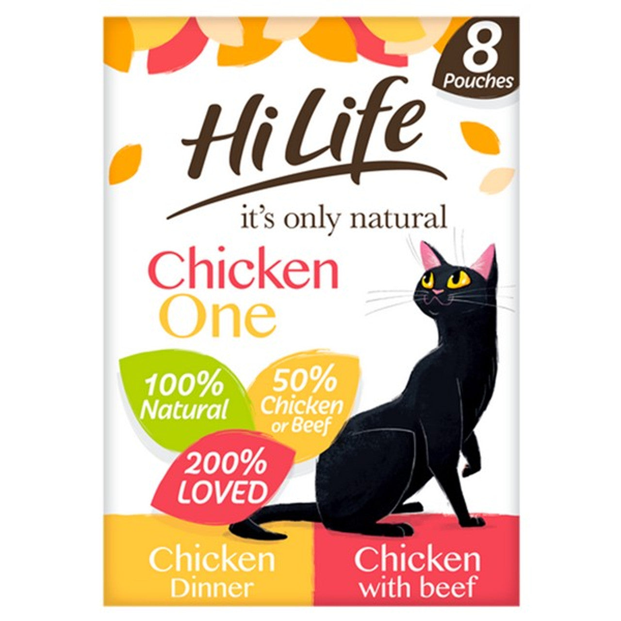 HiLife chicken Cat Food Pouches 8 x70g