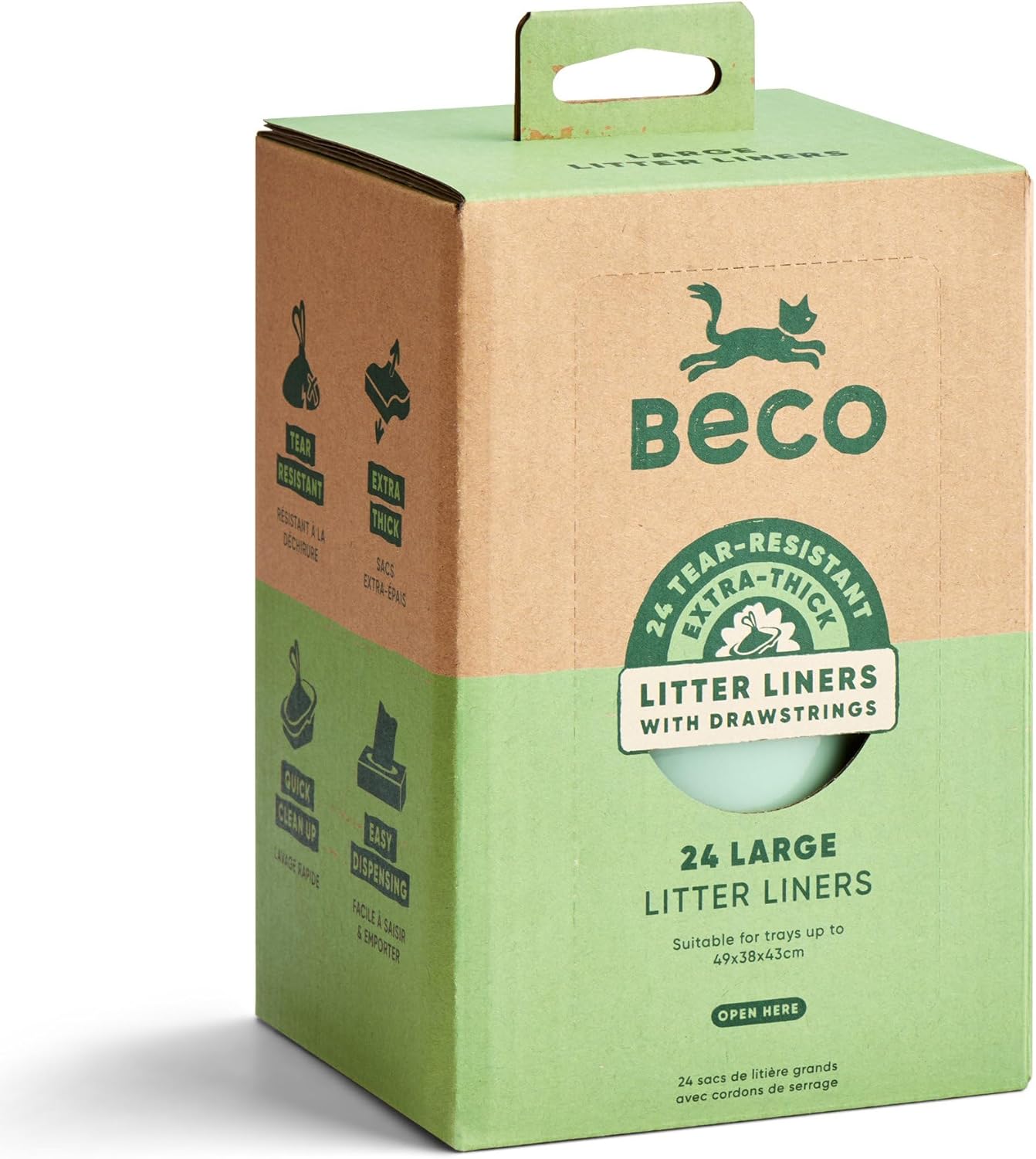 Beco Cat Litter Tray Liners Large