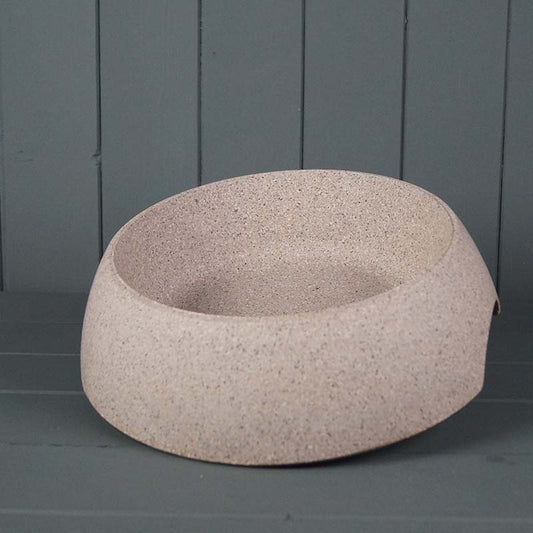 Earthy 28cm Pet Bowl - Made with Nuts