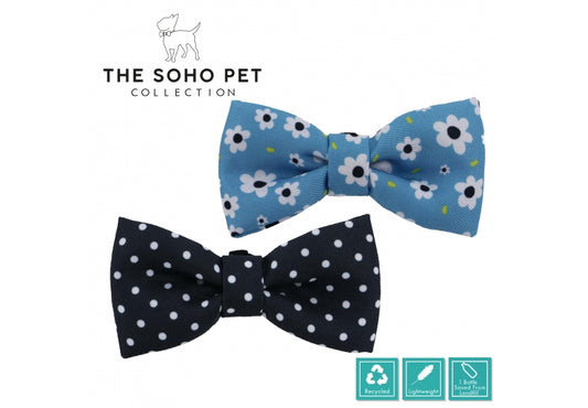 Ancol Daisy/Polka Patterned Bow Tie